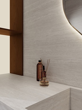 Керамогранит Staro Dolomites Travertin Classic Light 60x120 Matt Carving