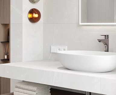 Керамогранит Laparet LP6012G0041R Timeless Taupe серо-бежевый матовый карвинг 59,5х119,1