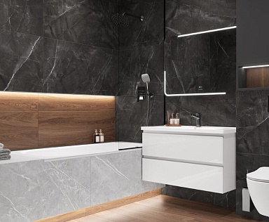 Керамогранит Laparet LP6012G0041R Timeless Taupe серо-бежевый матовый карвинг 59,5х119,1