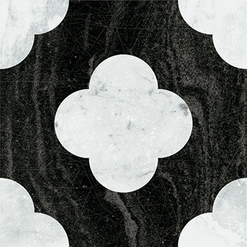 Керамогранит 41ZERO42 4101200 Dandy Pin Black White 18,6x18,6