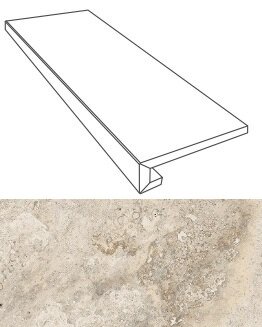 Ступень Gardenia Orchidea 76080 GRADONE CREMA 32x80