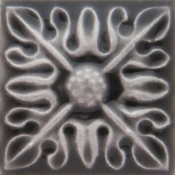 Декоративная вставка Adex ADST4065 Taco Relieve Flor №2 Volcanico 3x3