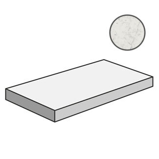 Ступень Italon 620070000981 Charme Extra Carrara Scalino Angolare Dx 33x60