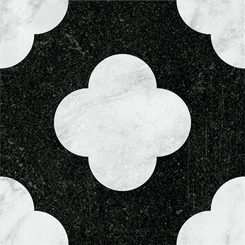 Керамогранит 41ZERO42 4101200 Dandy Pin Black White 18,6x18,6