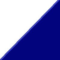 Декоративная вставка Top Cer TR1/2D11-1CH Blue (Cobalt) Half Dot Triangles 2,5х2,5