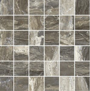 Мозаика Ascot Mosaico Gemstone Taupe Rett чип 4.95x4.95 29.7х29.7