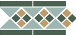 Бордюр Top Cer Border LISBON with 1 strip (Tr.13 Dots 18+03 Strips 18) 28х15