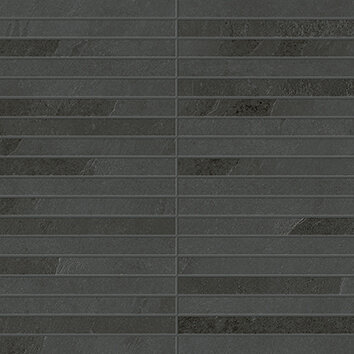 Мозаика Coliseumgres 610110001035 Ardesia Black Mosaico Strip 30x30