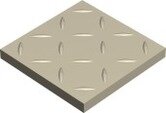 Ступень Winckelmans 100CA0R10BAU cx.10 RELIEF R10 WHITE BAU 10x10