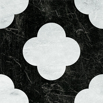 Керамогранит 41ZERO42 4101200 Dandy Pin Black White 18,6x18,6