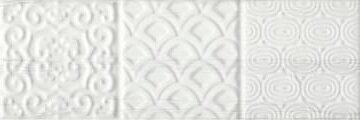 Плитка Monopole Belvedere Relieve Blanco 10x30