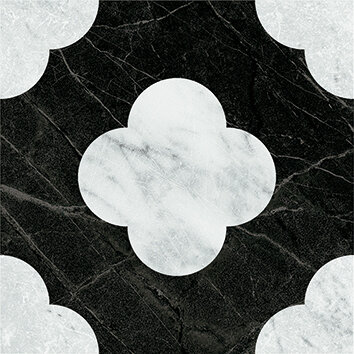 Керамогранит 41ZERO42 4101200 Dandy Pin Black White 18,6x18,6