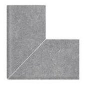 Бордюр Serapool Наружный угол 90° Cement Grey Flat Handle 25x25
