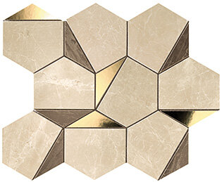 Декор Atlas Concorde Italy 9EHS Marvel Gold Hex Sable-Brown 25.1x29