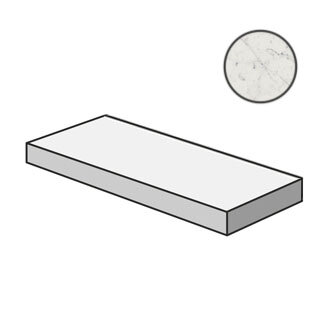 Ступень Italon 620070001005 Charme Extra Carrara Scalino Angolare Sx 33x120