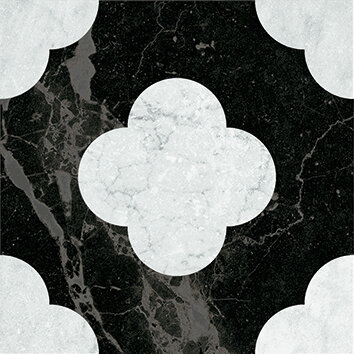 Керамогранит 41ZERO42 4101200 Dandy Pin Black White 18,6x18,6