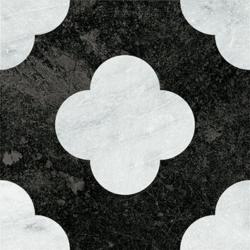 Керамогранит 41ZERO42 4101200 Dandy Pin Black White 18,6x18,6