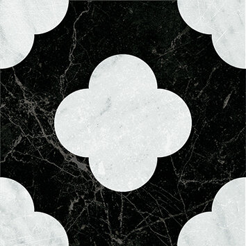 Керамогранит 41ZERO42 4101200 Dandy Pin Black White 18,6x18,6