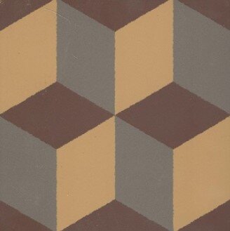 Декор Winckelmans 150N502D004 Trompe l'oeil 4 (Brown, Yellow, Charcoal) 15x15