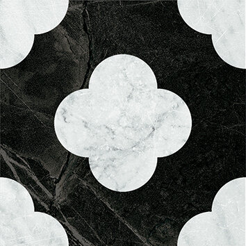 Керамогранит 41ZERO42 4101200 Dandy Pin Black White 18,6x18,6