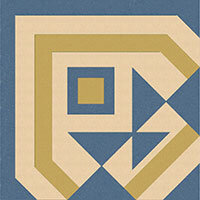 Декор Winckelmans 100E021A202 ENC 21A Ivory (D.Blue D.Yellow) 10x10