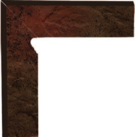 Плинтус Paradyz Semir Brown Цоколь левый (B+A) 30х8,1