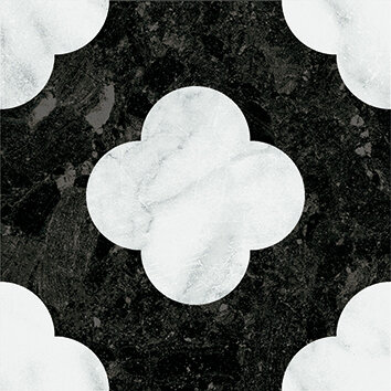 Керамогранит 41ZERO42 4101200 Dandy Pin Black White 18,6x18,6