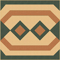 Декор Winckelmans 100E021F304 ENC 21F Cognac (Black Red) 10x10