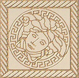 Декоративная вставка Versace 240304 MARBLE TOZZETTO MEDUSA BEIGE SAB 11,5x11,5