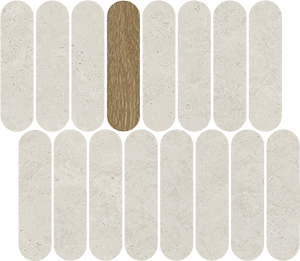 Мозаика VIVES 41SR Mosaico Barbican Blanco R10 27x31