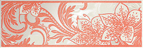 LB-Ceramics 1501-0052 Бордюр Азур Крем алый 8,5x25