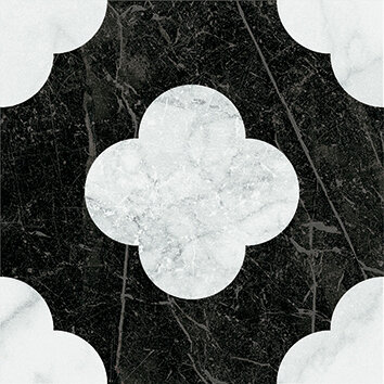 Керамогранит 41ZERO42 4101200 Dandy Pin Black White 18,6x18,6