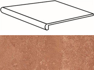 Ступень Casalgrande Padana Marte Levigato Rosso Soraya Scalino 30x33