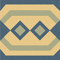 Декор Winckelmans 100E021F303 ENC 21F Cognac (D.Yellow L.Blue) 10x10