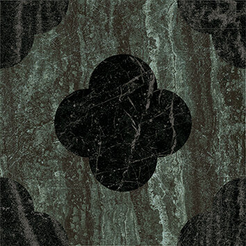 Керамогранит 41ZERO42 4101204 Dandy Pin Green Black 18,6x18,6