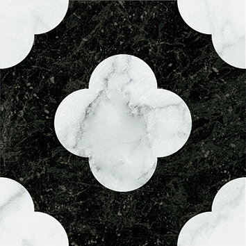 Керамогранит 41ZERO42 4101200 Dandy Pin Black White 18,6x18,6