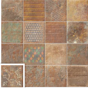 Керамогранит Simpolo Ceramics Scs Trivia Rust 19,8х19,8