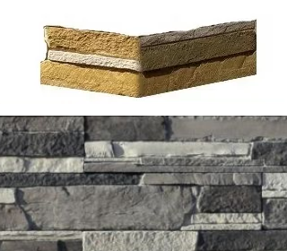 Искусственный камень White Hills 242-85 Зендлэнд угол 7x26,5x10 (7x16,5x10)