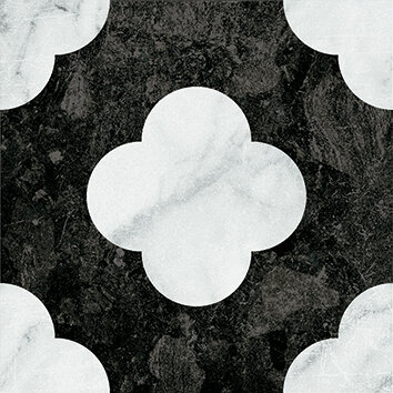 Керамогранит 41ZERO42 4101200 Dandy Pin Black White 18,6x18,6