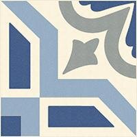 Декор Winckelmans 100E022D101 ENC 22 White (D.Blue, L.Blue, Grey) 10x10