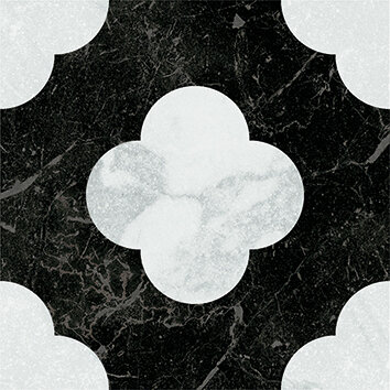 Керамогранит 41ZERO42 4101200 Dandy Pin Black White 18,6x18,6