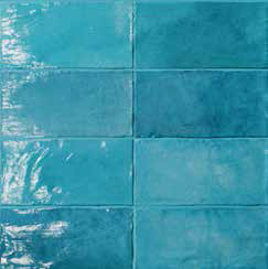 Плитка ABK PF60011532 Poetry Colors Turquoise N 7.5x15