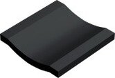 Керамогранит Winckelmans 100CH0NOI Channel BLACK NOI10x10