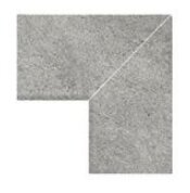 Бордюр Serapool Внутренний угол 90° Pool Garden Grey Flat Handle 25x25