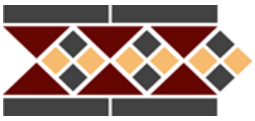 Бордюр Top Cer Border LISBON with 1 strip (Tr.20 Dots 14+21 Strips 14) 28х15
