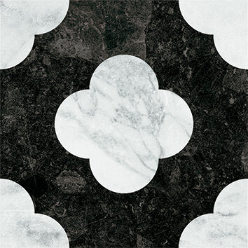 Керамогранит 41ZERO42 4101200 Dandy Pin Black White 18,6x18,6