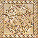 Декоративная вставка Versace 240302 MARBLE TOZZETTO MEDUSA ORO SAB 11,5x11,5