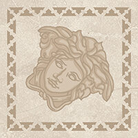 Декоративная вставка Versace 262591 Tozzetto greca Crema Marfil 10х10