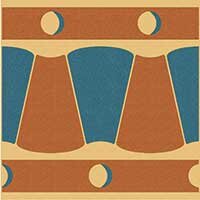 Декор Winckelmans 100E024F302 ENC 24F Cognac (Red D.Blue) 10x10