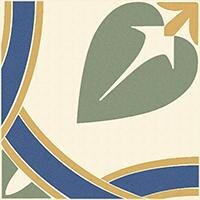 Декор Winckelmans 100E017D101 ENC 17 White (D.Yellow, D.blue, Green) 10x10